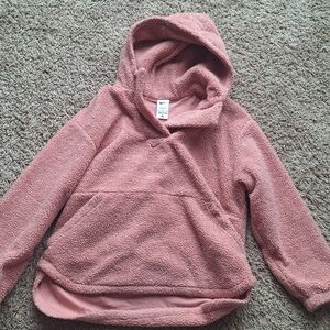 GREAT CONDITION!! Nike Kids Pink Sherpa Puffer Hoodie